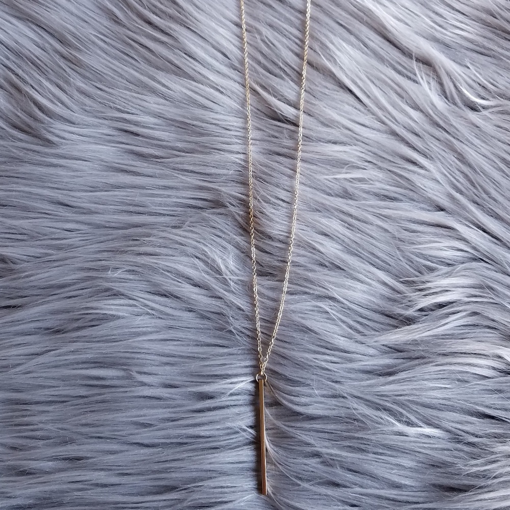 ▫️Beautiful Vertical Bar Necklace - Picture 2 of 2